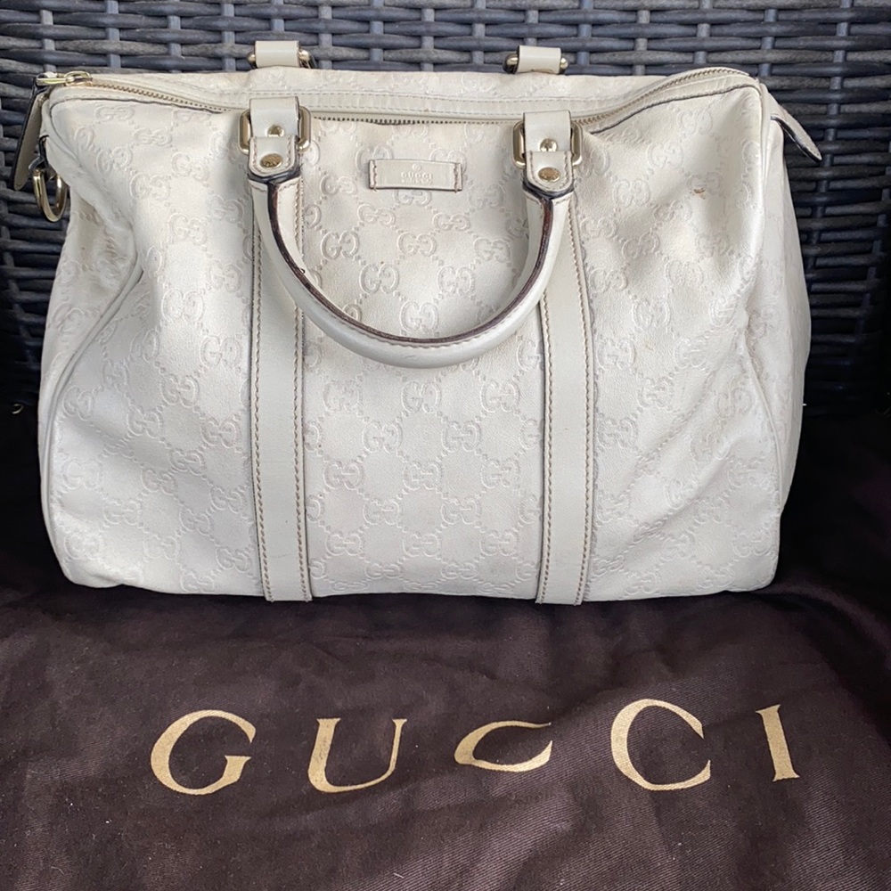 Gucci white Joy Boston Bag